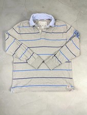 Polo McNeal manica lunga grigio blu righe XL uomo