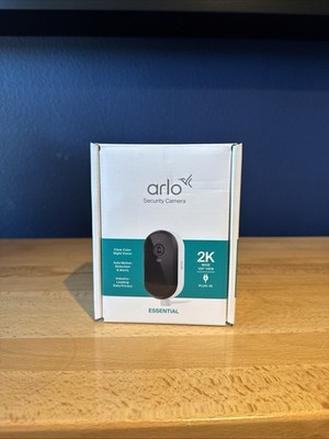 Arlo Essential 2K Security Camera (2025 version), continuous plug-in power.