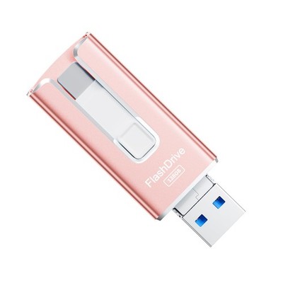 USB Adapter for Computer, Memory Card Reader, Supports Strawberry Pink