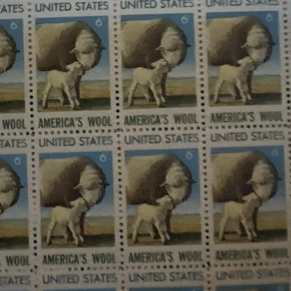 Scott 1423 America’s Wool U.S. Postage Stamps | Face Value 6 Cents | 1971 - Image 4 of 4