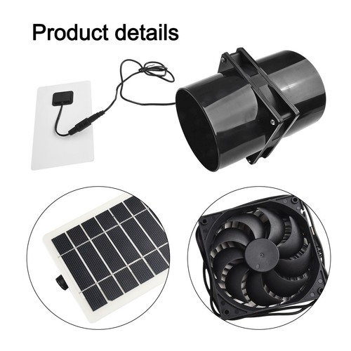 Wentylator odprowadzający Solar -Power -Fan Prawidłowa cyrkulacja powietrza Kolektor słoneczny Abs - Zdjęcie 5 z 23