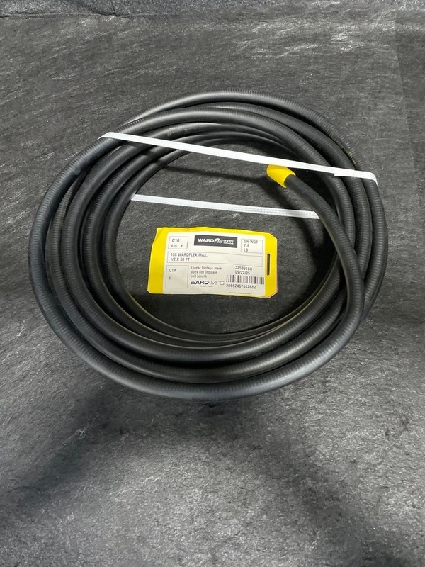 WARDFLEX MAX C18 1/2" x 50' NPS 304 Stainless Steel Corrugated Tubing