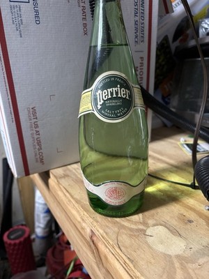  Factory Sealed Vintage 1970 s-1980 s Water Bottle France Perrier 23 Fl. Oz