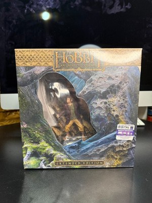 The Hobbit an Unexpected Journey Extended Edition Blu-ray 3d With Figurine