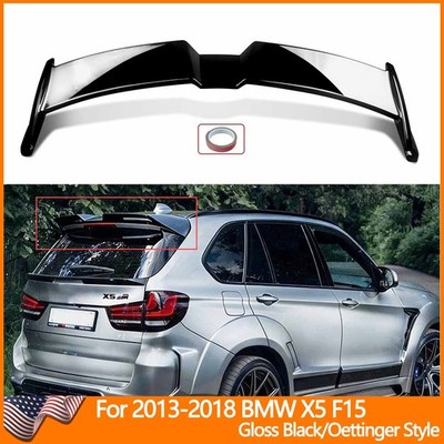 Gloss Black Rear Window Roof Spoiler Wing Oettinger Style For 2013-18 BMW X5 F15