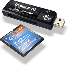 Integral Cfast 2.0 Super Speed USB 3.0 Memory Card Reader Adapter - Plug & Play
