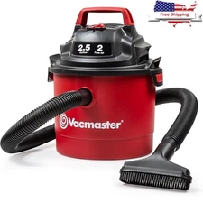 Portable Wet Dry Vacuum 100W Suction Lightweight 6 Accessories Wall Mount New