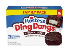 Hostess Ding Dongs Snack Cakes, Chocolate Flavor, 20.31 oz Box (16 Count)