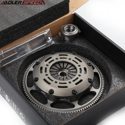 Racing Clutch Triple Disc Kit + Light Flywheel For Lancer Evolution 4 5 6 7 8 9