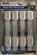 Jool Baby Multi-Use Strap Lock Child Safety 4 Pack White 3M