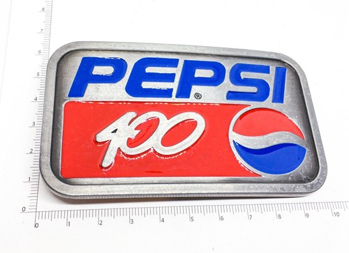 Hebilla de Cinturón Pepsi 100 Años Vintage Metal Pot Challenge Cola Años 90 Máquina Repujado - Imagen 7 de 14
