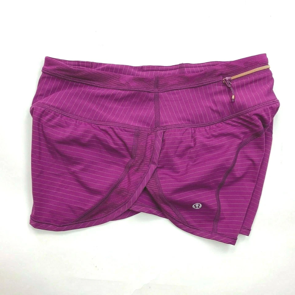 Lululemon Run For Days Corto Regal Ciruela Correr Gimnasio Yoga Bolsillo Extremo Mujeres 2 Foto 3 de 4
