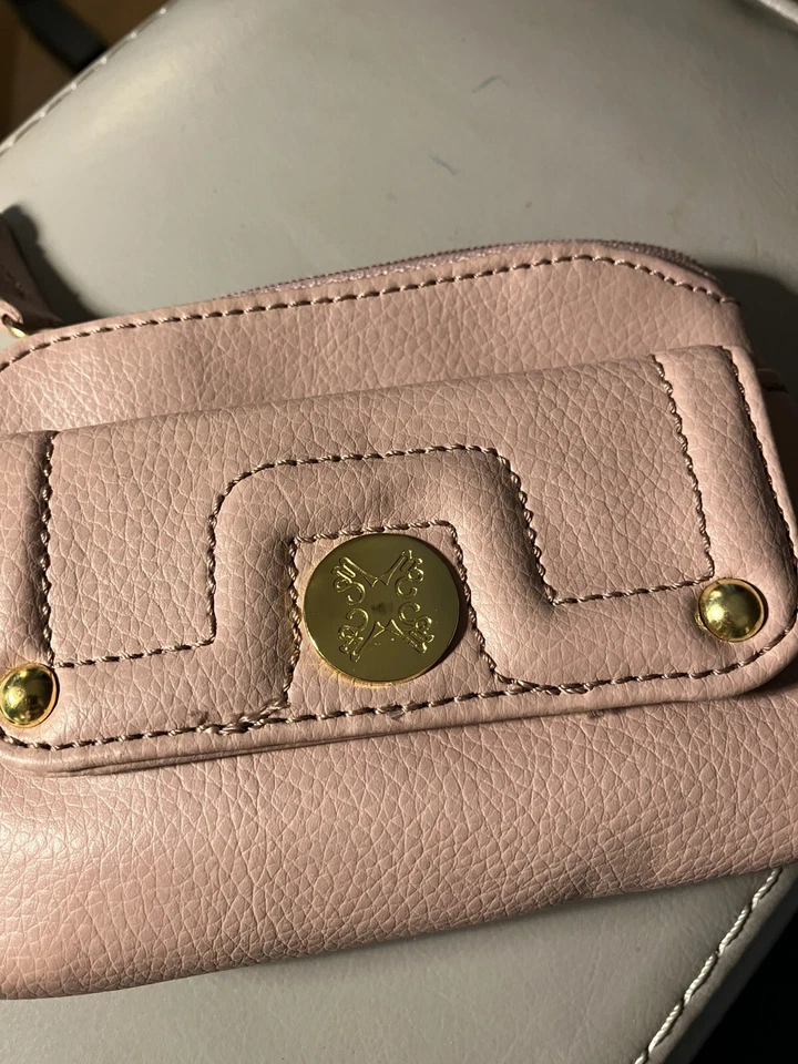 Stone Mountain Llavero Cambio Tarjeta Billetera Cuero Rosa Foto 3 de 4