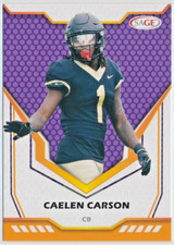 2024 SAGE - Caelen Carson - Wake Forest Demon Deacons - PURPLE - RC - #175