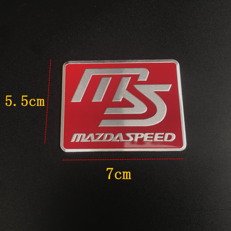 4 x Mazdaspeed Motorsport Aluminium Badge Emblem for Mazda 2 3 RX7 RX8 MX5 MPS | Australia