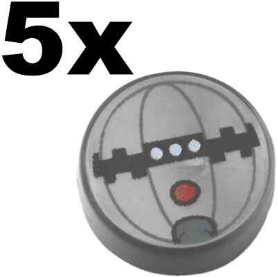 LEGO Star Wars 1x1 Thermal Detonator Part LOT of 5x Grenade Silver Minifigure