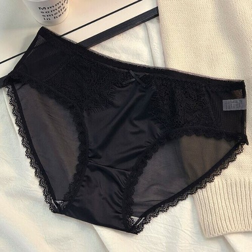 1-5 Pack Lot Underwear Sheer Lingeries Womens Vintage Lace Satin Knicker Panties - Picture 14 of 15