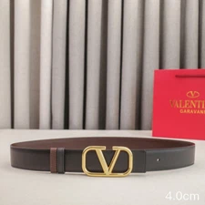 VALEN TINO Women's belt with double-sided belt brown Black width 4cm Without box