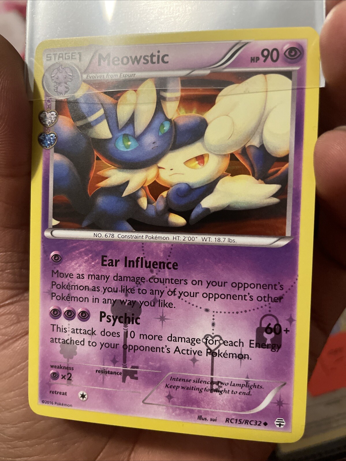 Pokémon Meowstic RC15/RC32 GEN Generations NM