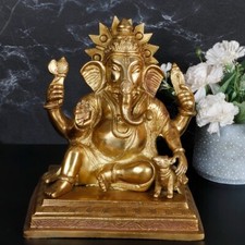 Lord Ganesh Murti Ganesha Idol Ganpati Bhagwan Brass Statue for Home Entrance