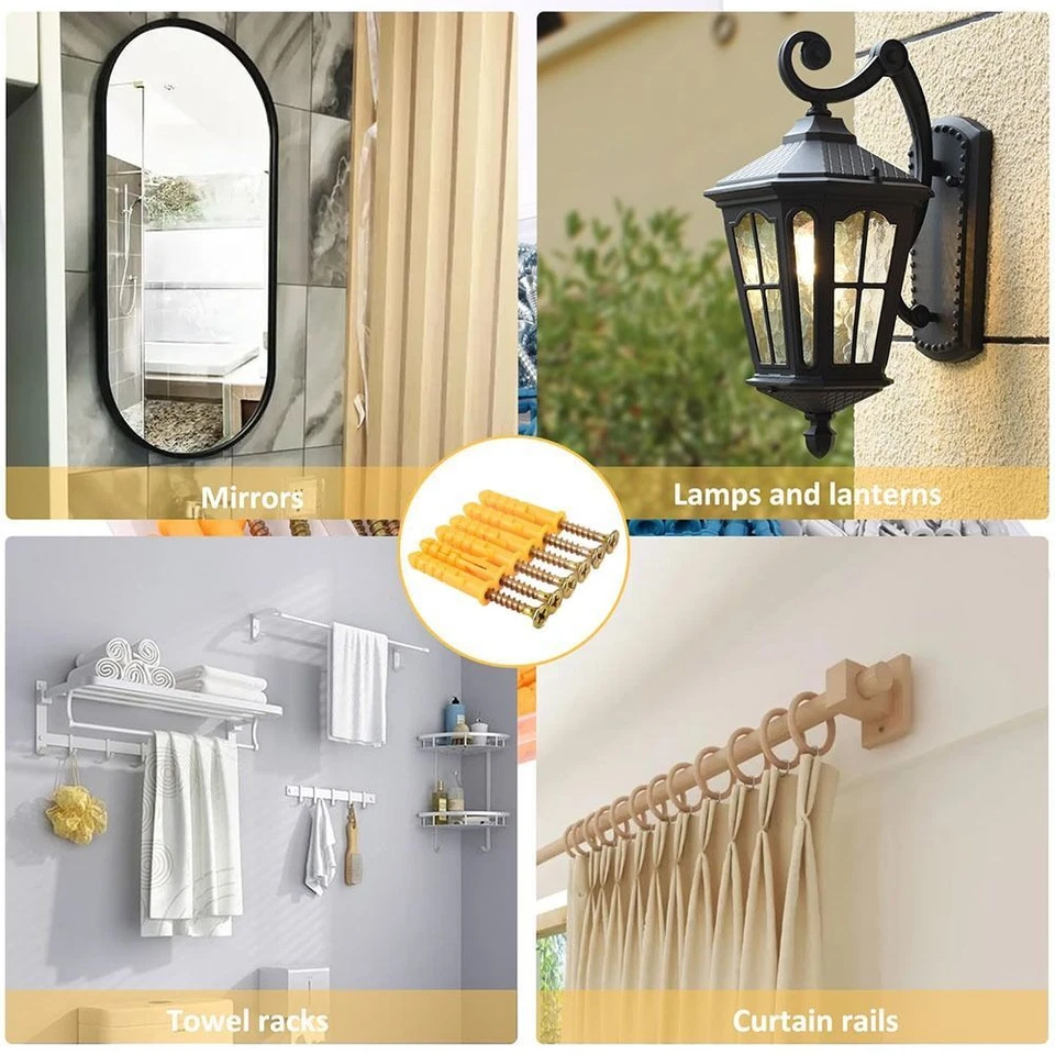 Self Drilling Expansion Screw Plastic Wall Screws New Expansion Tube Nails - image 3 of 4