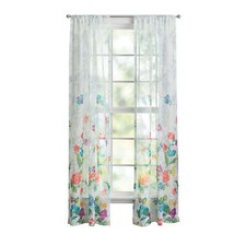 Blooming Bouquet Curtain Panel Pair, Set of 2, Floral, 40"W x 84"L
