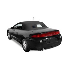 Top convertible Mitsibushi Eclipse 1996-1999, tela negra, ventana de vidrio