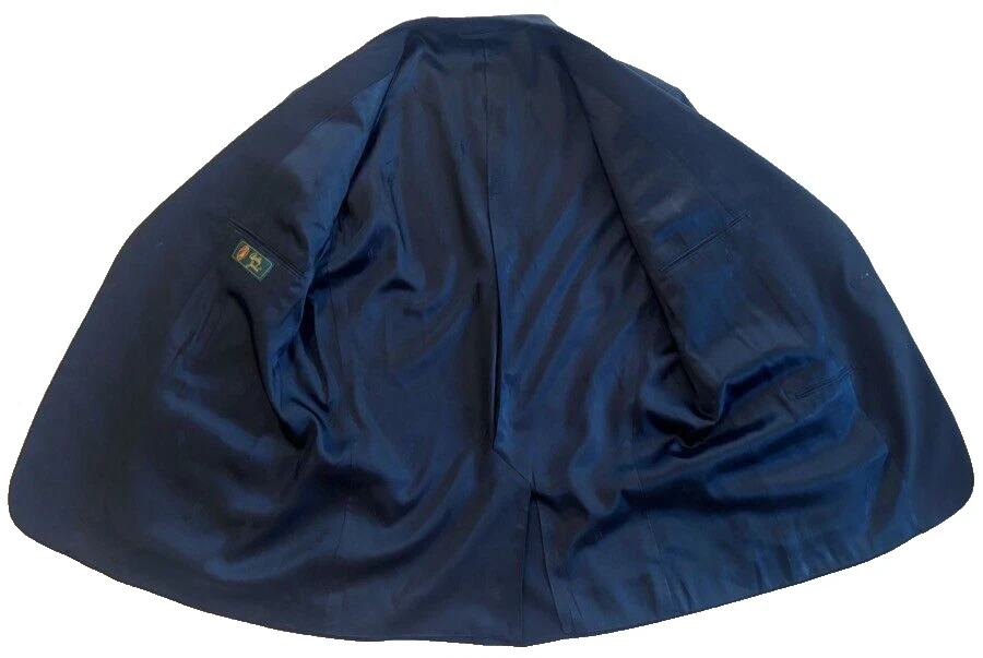 Hombres Azul Marino Bobby Jones Golf Oro Botones Blazer Chaqueta Traje Deportivo Abrigo 44 R Foto 3 de 4