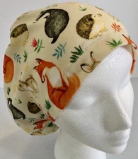 Cute Adjustable Medical Slim Lid Surgery Scrub Cap Chef Dental Veterinarian Hat
