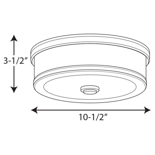 Progress Lighting Bezel LED 17-Watt Polished Chrome Integrated LED Flush Mount - Picture 7 of 7