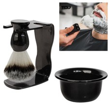 Men's Shaving Brush Set With Bowl Shaving Razor Stand Holder Beard Hair Removal