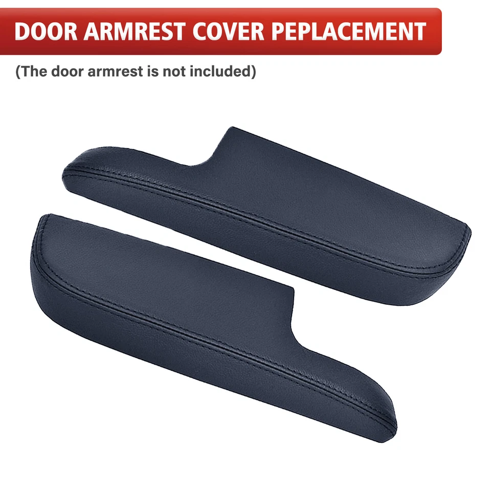 Fits Toyota Avalon 2013-2018 Vinyl Leather Armrest Door Panel Cover Dark Gray - Image 3 of 4