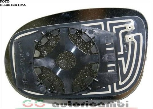 Platte Spiegel von Fiat croma 07 > lancia delta 08 > Thermal Blau Links