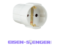 As-Schwabe 45011 Schutzkontakt-Kupplung, Weiß, Max. Querschnitt1,5Mm²