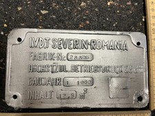 Waggonschild 1980 Turnu Serverin Astra