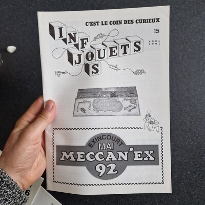 MECCANO les 12 N° d'INFOS JOUETS suite d' INFOS MECCANO