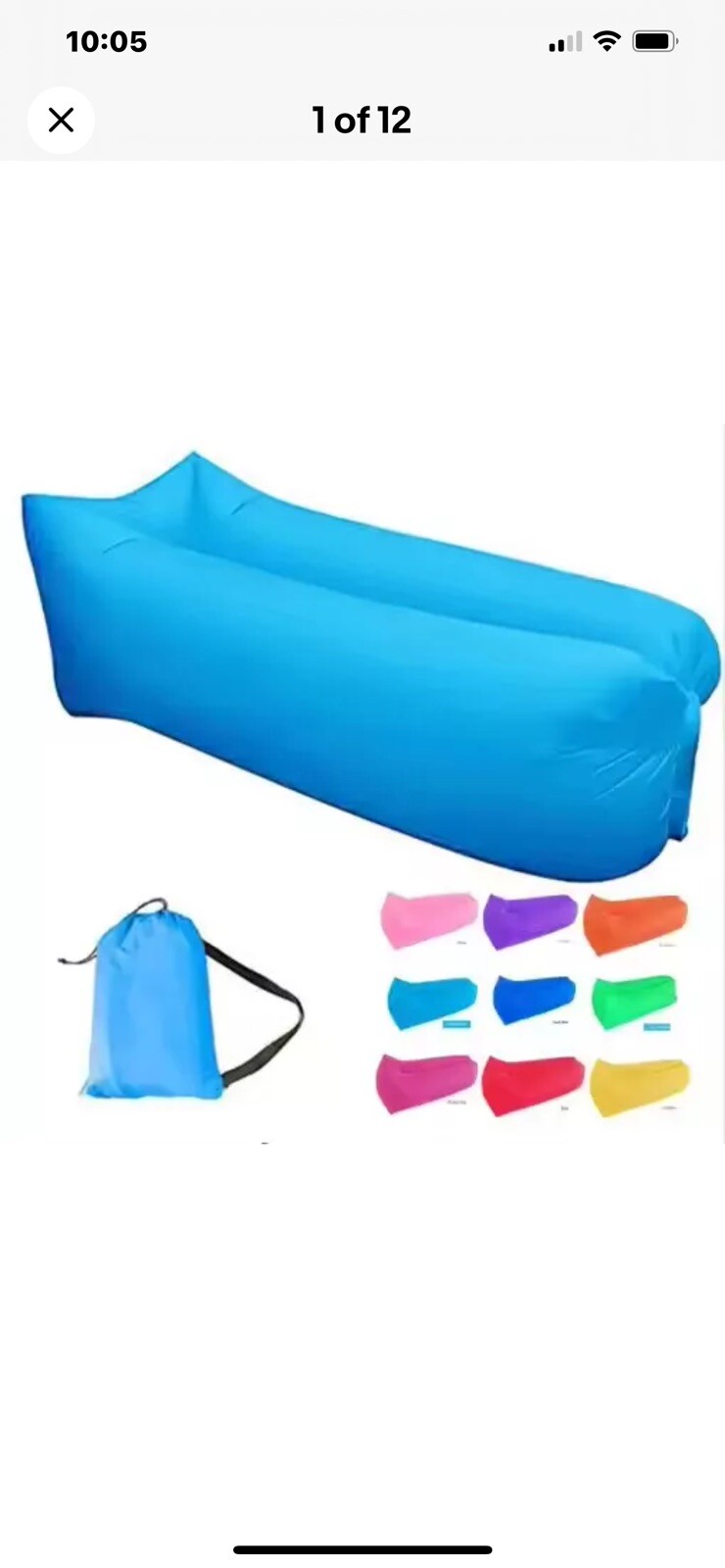 Sofá de aire tumbona inflable