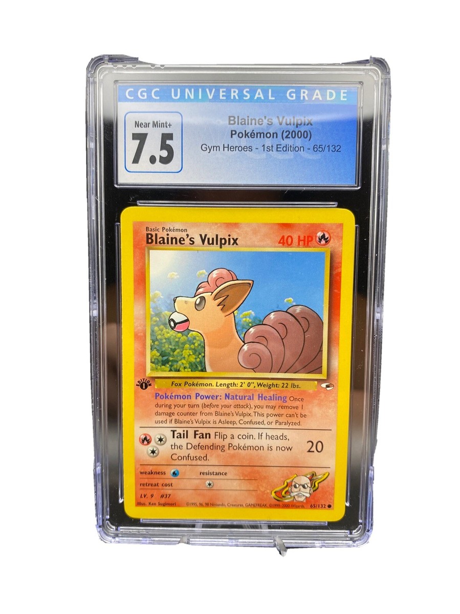 Pokémon TCG Blaine's Vulpix Gym Heroes 65/132 Regular 1st Edition