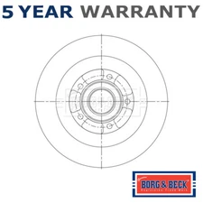 Borg & Beck Rear 1x Brake Disc Fits Renault Scenic Grand Megane Talisman