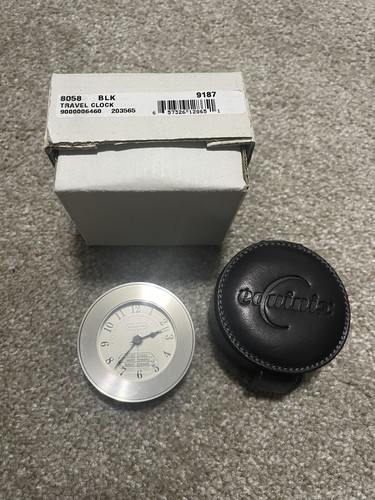RARE Vintage COACH Collectors Travel Watch Alarm w/Case NEW Equinix Spain Made - Picture 10 of 10