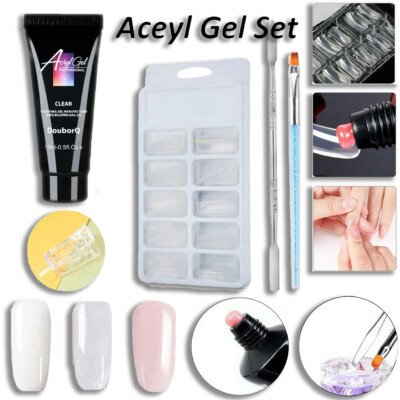 Acryl Gel Nail Extension Builder Poly Gel Nails Fake Nails Nail Forms Kit