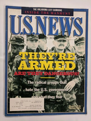 U.S. News Magazine They're Armed May 8, 1995 M337 | eBay