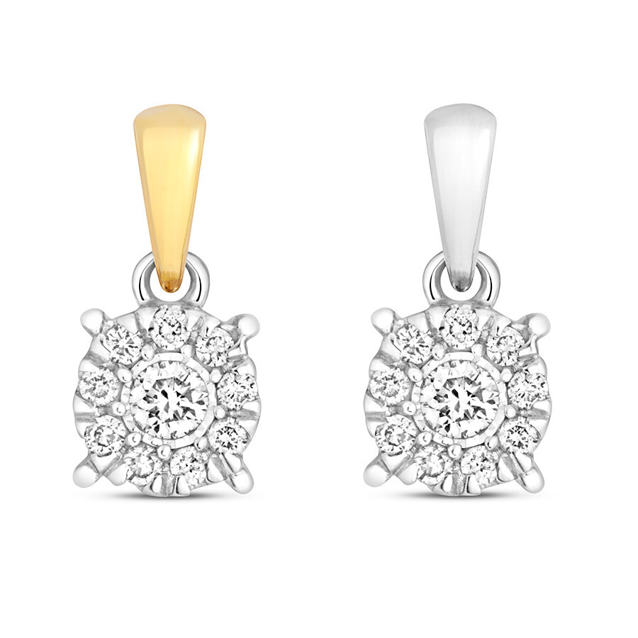 Pendentif diamant 0.06 carat et or blanc pour sublimer vos tenues de soirée