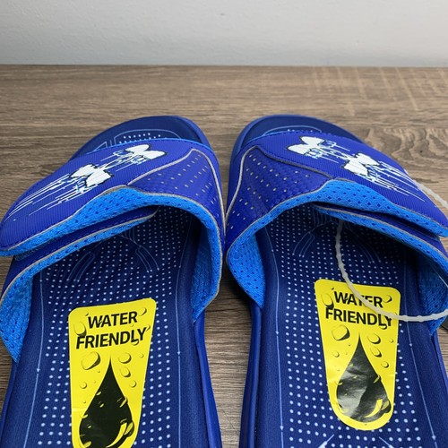 Under Armour UniSex Mercenary Slides, Water Friendly Slides Blue Size Mens 9 - Picture 6 of 9