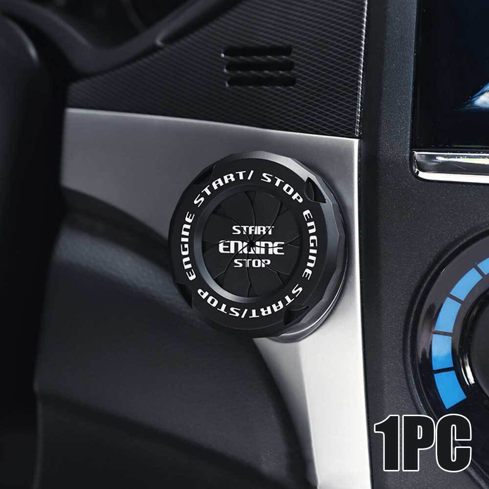 Car Engine Start Stop Push Button Switch Protective Cover Trim Auto Accessories