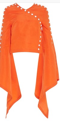 NWT Rosie Assoulin Women s She Come Undone Top SZ Small  Blouse MSRP $2695.00