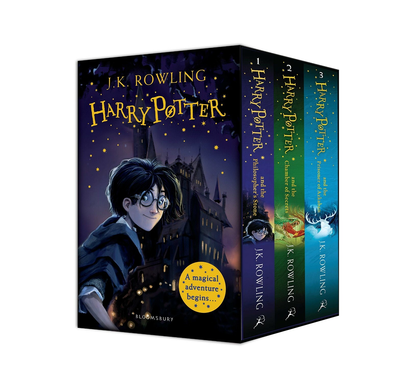 Harry Potter 1–3 Box Set: A Magical Adventure Begins: J.K. Rowling - 3 book set