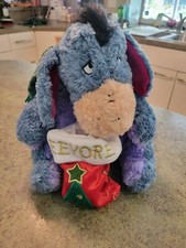 Vintage Adorable EEYORE w Christmas Stocking Made For Disney 11" Plush Toy
