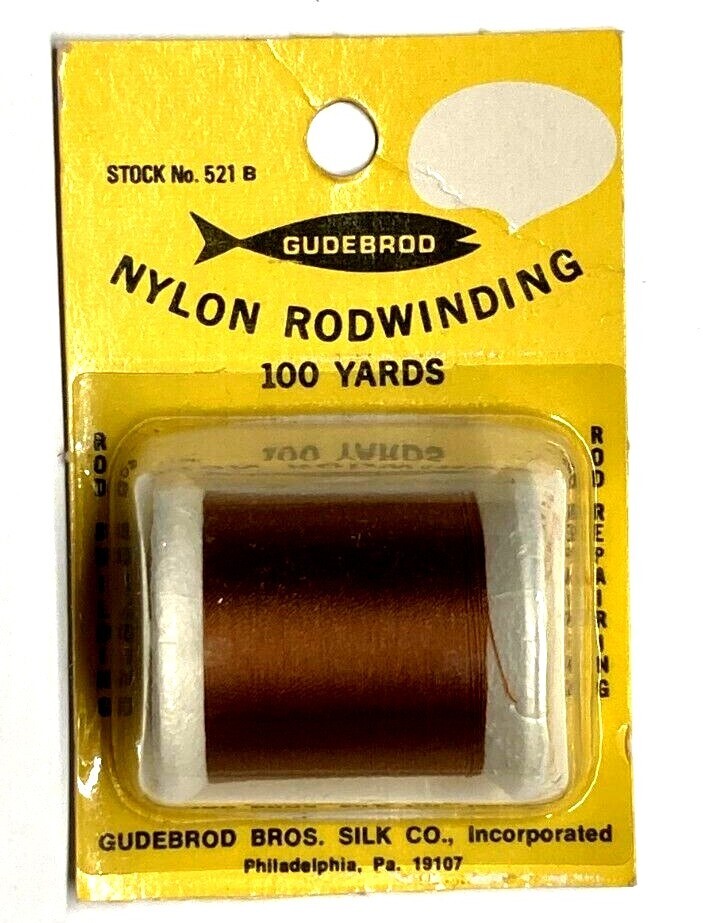 GUDEBROD Rod Winding Nylon Thread 100 Yard Spool Type A Choose