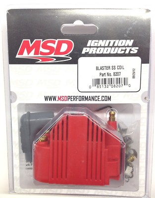 MSD 8207 MSD Ignition Blaster SS Coil High Voltage -40,000V E-Core Square Epoxy